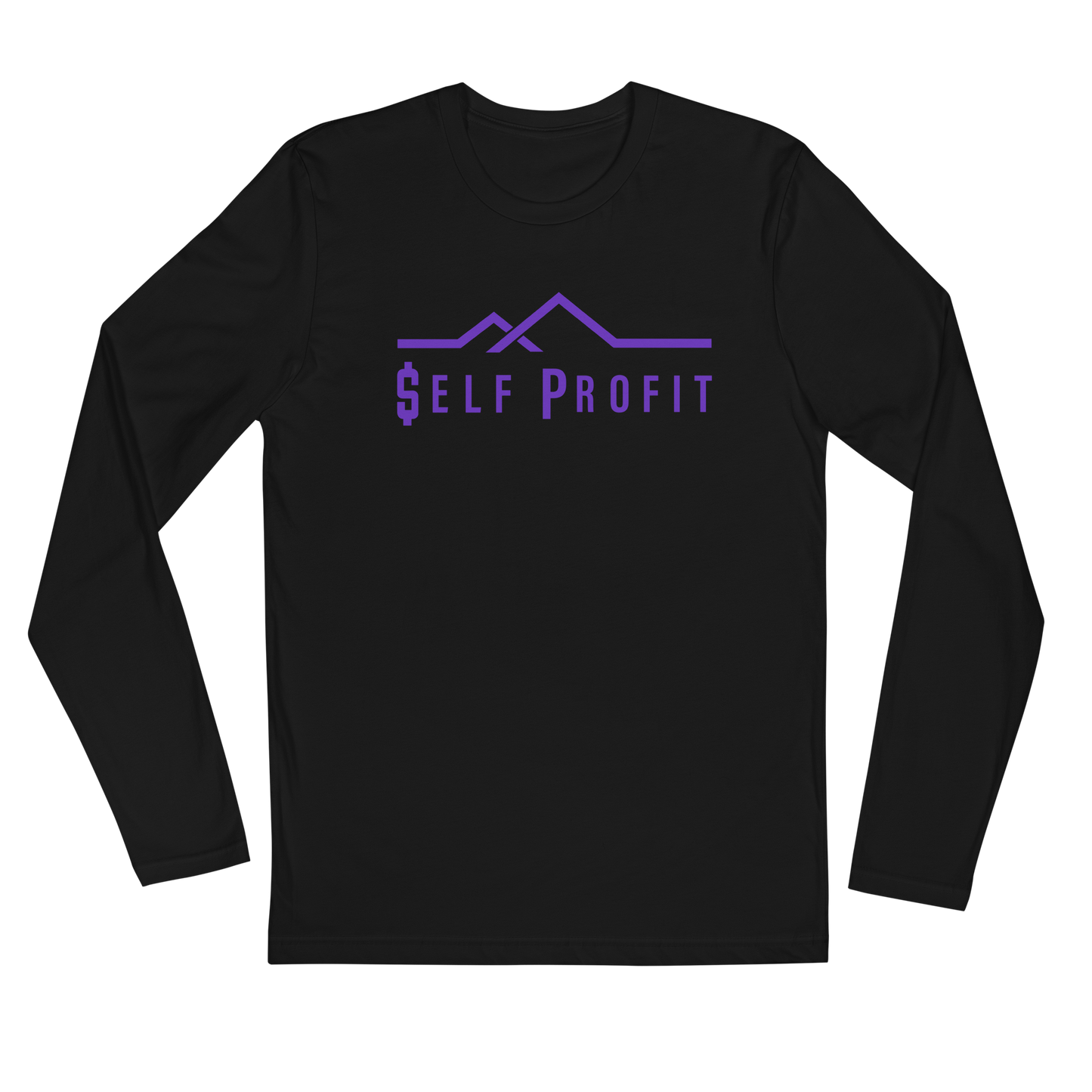 Self Profit Long Sleeve Fitted Crew