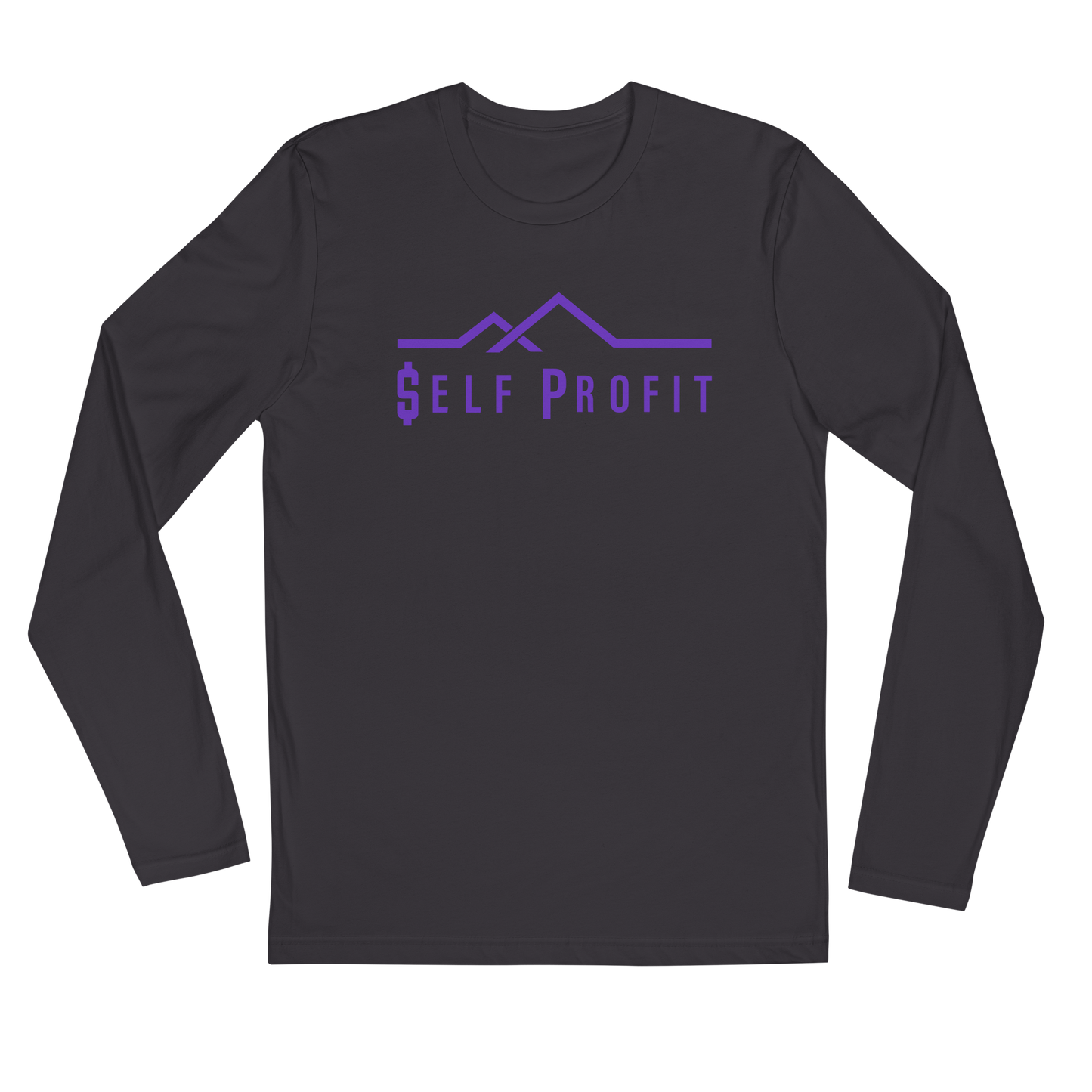 Self Profit Long Sleeve Fitted Crew