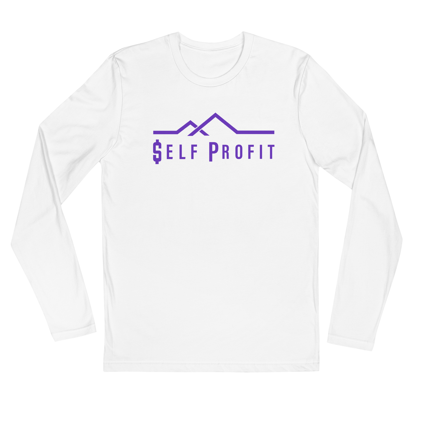 Self Profit Long Sleeve Fitted Crew