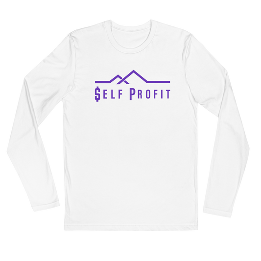 Self Profit Long Sleeve Fitted Crew